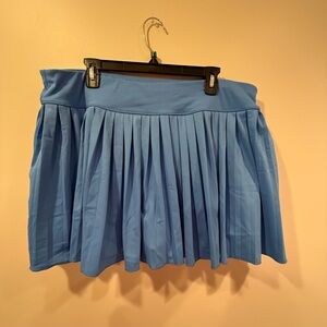 Ultra Flirt Blue Pleated Skort